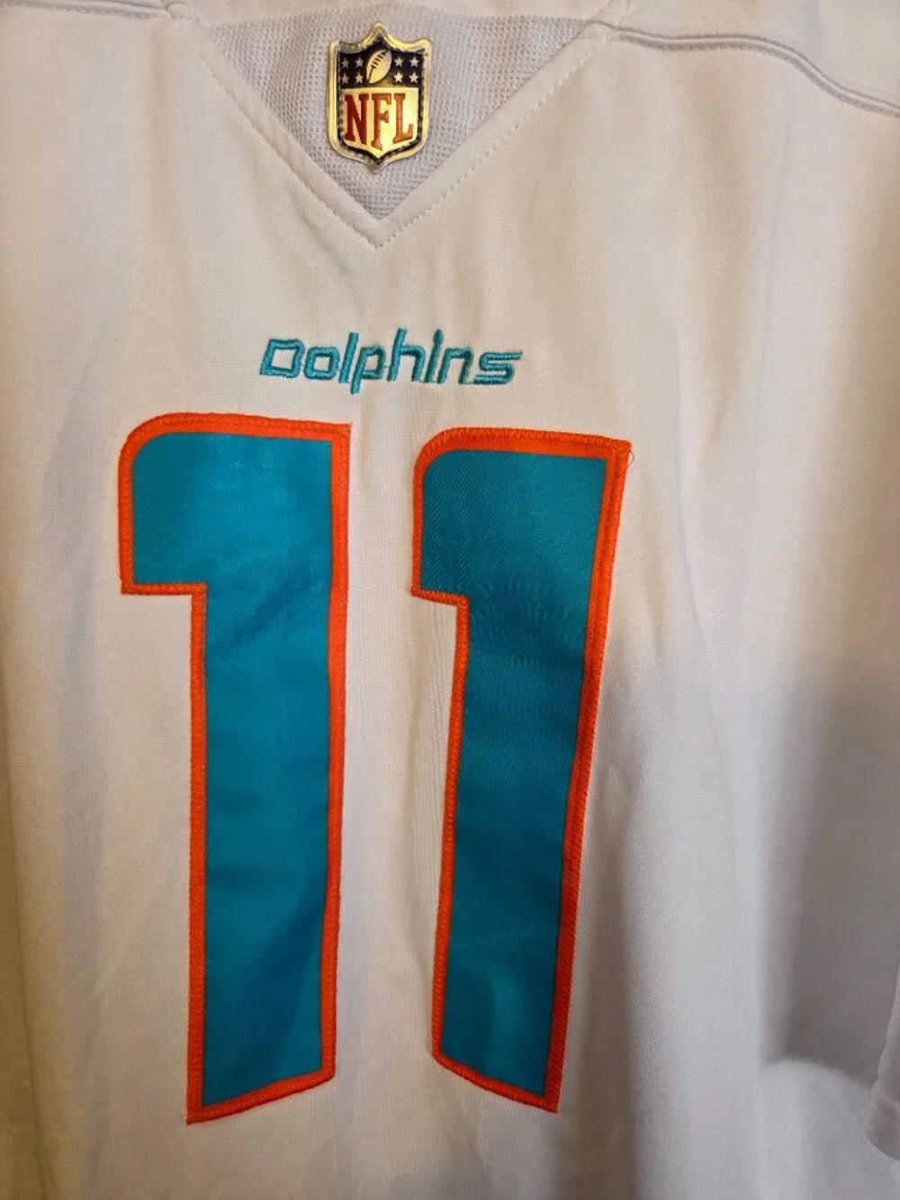Mens Miami Dolphins Jersey Size Large NFL